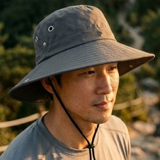 문라이트 빅사이즈 대두 등산모자 낚시모자 53~63cm, 다크그레이