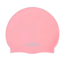 硅膠泳帽男女通用防水舒適純色不勒頭護耳印花游泳帽, (純色)粉色, 1個