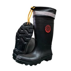 高筒耐磨防滑防水雨鞋，反光條設計，戶外工作安全防護