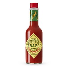 타바스코 브랜드 카이엔 마늘 페퍼 핫 소스 순한 매운맛 TABASCO Brand Cayenne Garlic Pepper Sauce Mild Hot Sauce Glass B, 1개