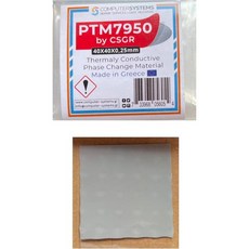 PTM7950 by CSGR 40x40x0.25mm 상변화 열 패드 – CPU 및 GPU 냉각을 위한 높은 열전도율 – K5 PRO 열 퍼티와 함께 사용하기에 이상적입니다, PTM7950 by CSGR 40x40x0.25mm 상