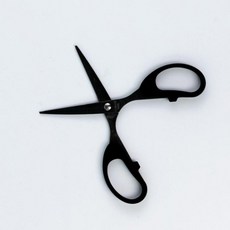 작은사무용가위 블랙핸들 얇은가위, 1개, S-1P