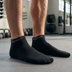 Rubymont 第三代竹炭除臭運動船型襪 無痕氣墊毛巾底, 1個, M