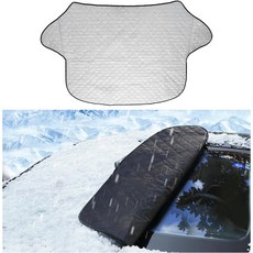 얼음과 눈을 위한 큐우첸 윈드실드 커버 겨울철 눈 얼음 자외선을 보호하는 4겹 두께의 자동차 스노우 및 소형 SUV를 범용 방수 정상, Magnetic