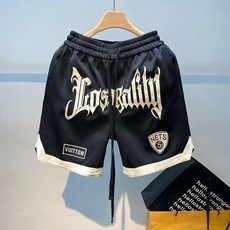 Lost Reality 美式籃球短褲 男款 刺繡 寬鬆
