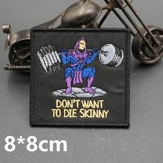 刺繡健身布貼魔鬼氈布貼戶外背包貼衣服裝飾布貼補丁 魔鬼氈 士氣章 創意士氣章, 1個, AN25-2,縫製款