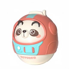 寶寶風鈴不倒翁 搖鈴抓握早教安撫玩具, 1個, 熊貓