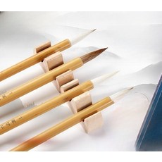 서예 붓 초보자 고급 세필붓 국화용 동양화 한국화 수묵화 캘리그라피 한문 연습 붓글씨 미술, 화이트클라우드 붓 단품, 1개, 양모 소형