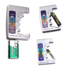 AA AAA C D 9V LR44 CR2032 동전 건전지 배터리 잔량 측정기 테스터기, 1개