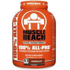 MUSCLE BEACH All-Pro Advanced三階段釋放蛋白質, 1.8kg, 巧克力, 1個