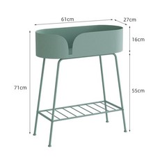 화분 스탠드 철제 모던 진열대 베란다 원예 가꾸기 랙, 1개