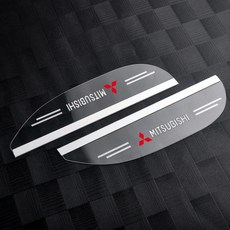 자동차 백미러 비 눈 가리개 운전 랜서 파용, 1개, 1. For Mitsubishi-2pcs