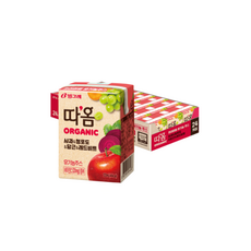 빙그레 따옴 오가닉주스(사과 레드비트)l, 1개, 120ml