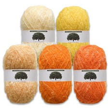 실감는삼촌 수세미실 90g X 5종 세트(총450g), 1세트, 망고 5종세트