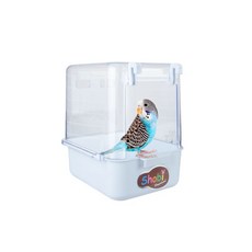 金瑞成鳥園 鳥用內外掛多功能砂、水浴盆 - 材質佳、好安裝、適合小型鳥, 1個, 單購-內外掛多功能砂、水浴盆