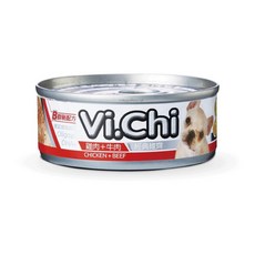 Vi.Chi 狗罐頭 B群新配方 DHA+, 80g, 1個, 雞肉+牛肉