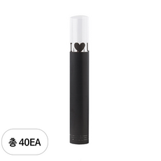 에스피글로벌 장미 한송이 I LOVE YOU 플라워 포장지, 블랙, 40개