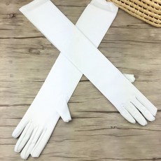 夏季全指加長款防曬手套女冰絲護手臂袖套