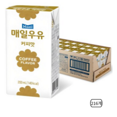 매일우유 커피맛, 200ml, 216개