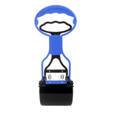 편리한 강아지 똥 따개 똥 따개 쉽게 사용 가능한 휴대용 반려동물 쓰레기 따개 야외 똥 잡기 애완용품, Blue