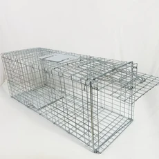 반센트 고양이 중성화 구조용 자동 포획틀 뉴트리아 유기견 구조망 케이지 덫, 1개, 실버(아연도금)