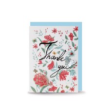 타이포 캘리그라피 입체 카드 봉투 세트 어버이날 스승의날 엽서, 3세트, Thank You