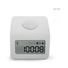 손가락 계수기 염주 카운터 카운트 불교 휴대용, 밝은 회색, 1개, 기본 색상