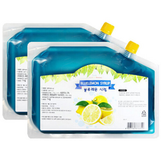 쥬피터 블루레몬 시럽 리필형 세트, 1kg, 1개