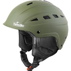 TurboSke 스키 헬멧 스노보드 헬멧 스노우 스포츠 헬멧 남성 여성 및 청소년용 오디오 호환 (M 매트 올리브) 179370, 매트 올리브