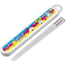 스케이터(Skater) 어린이용 젓가락 젓가락 케이스 세트 16.5cm 어린이용 도시락용 항균 가공 남자 아이 여자 아이 열기 쉬운 슬라이드식 일본 제조 다케시타 파라다이스 ABS