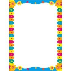 [무한] 컬러 빈상장 (10매) 12종 A4 상장용지 가로 세로 겸용, 5 - 꽃 (10매)