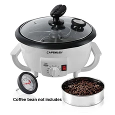 CAFEMASY 전기 커피 콩 로스터 베이킹 스토브 팝콘 건조기 구이 기계 만들기 온도계/팬으로 곡물, 01 220V, 03 AU