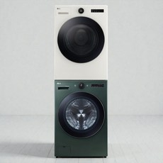 LG전자 트롬 오브제컬렉션 세탁기 FX23GNG + 건조기 RD20ENE 23kg + 20kg 세트 1등급 방문설치, FX23GNG-ENE, 네이처그린(세탁기), 네이처베이지(건조기)