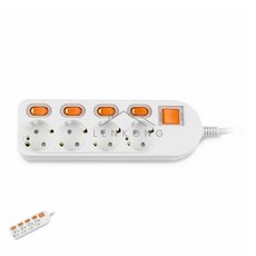 이렌콩 멀티탭 4구개별 안전멀티탭 멀티탭4구 멀티콘센트