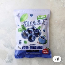 스페셜유 냉동 블루베리, 2개, 1kg