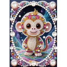 동물 특수 모양 부분 드릴 아트 페인팅 키트 선물 도트, 1개, 7. HZZ055