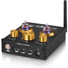 Douk 오디오 블루투스 튜브 프리앰프 하이파이 스테레오 수신기 헤드폰 앰프 USB DAC 홈 시어터 데스크톱 청취를 위한 톤 컨트롤 P, P1 Plus