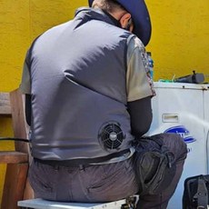 냉매조끼 냉조끼 냉풍 조끼 냉각 선풍기 쿨링 얼음