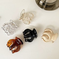 Girlpins Puring 馬尾半頭鯊魚夾5件組