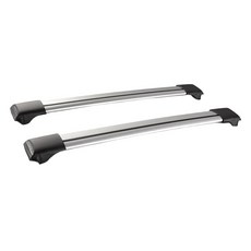 綠色工場 Whispbar Rail bar夾式車頂架 黑/銀 車頂箱專用橫桿 車頂盤 行李箱 直桿 露營 載物桿, 1個, 消光黑