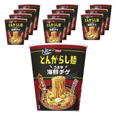 NISSIN 日清 湯伽拉什麵 辣味海鮮湯 87g, 12個