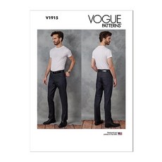 [ 1194601 ] 보그 남성용 청바지 바느질 패턴 키트 디자인 코드 V1915 사이즈 34-36-38-40