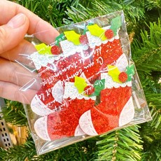 甜妞節慶 聖誕裝飾貼片, 聖誕襪(5入)