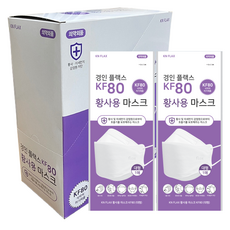경인플랙스 KF80 미세먼지 황사 마스크 대형 1매 개별포장 편한, 화이트, 1개