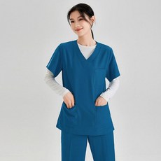 간호사복 세트 긴팔 유니폼 바지 복장 근무복