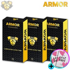 아머 울트라씬 루브리케이트 초박형 콘돔, 12개, 3세트