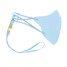 LUMICA 孩童素色立體口罩+調節扣+掛繩組