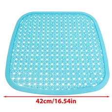 차량용 허니콤 시트 쿠션 부드럽고 편안한 통기성 쿨 시트 쿠션 사계절 범용 아이스 패드 인테리어, blue, 1개