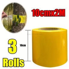 노란색 양면 곤충 방지 테이프 강력 야외 트랩 정원용 나방이 나무에 오르지 못하도록, 3. 10x200cm-3PCS