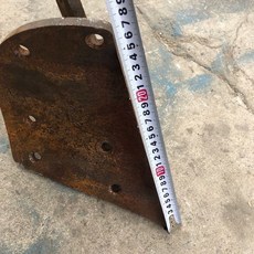 保定425/525大犁鋼板 25/27型通用犁托加厚鋼板焊接, 1個, 25型鏡面犁鋼板焊接犁托左（反面）